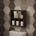 Nicho Decorativo Organizador para Banheiro Nogal 40cm Nancy