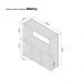 Nicho Decorativo Organizador para Banheiro Preto 40cm Nancy