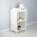 Nicho Organizador Móvel Multiuso Branco para Banheiro com Rodízio 40cm