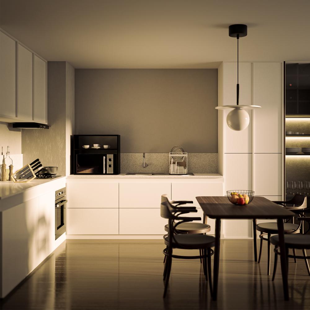 Nicho Organizador Suporte para Microondas Forno Elétrico 60cm Preto