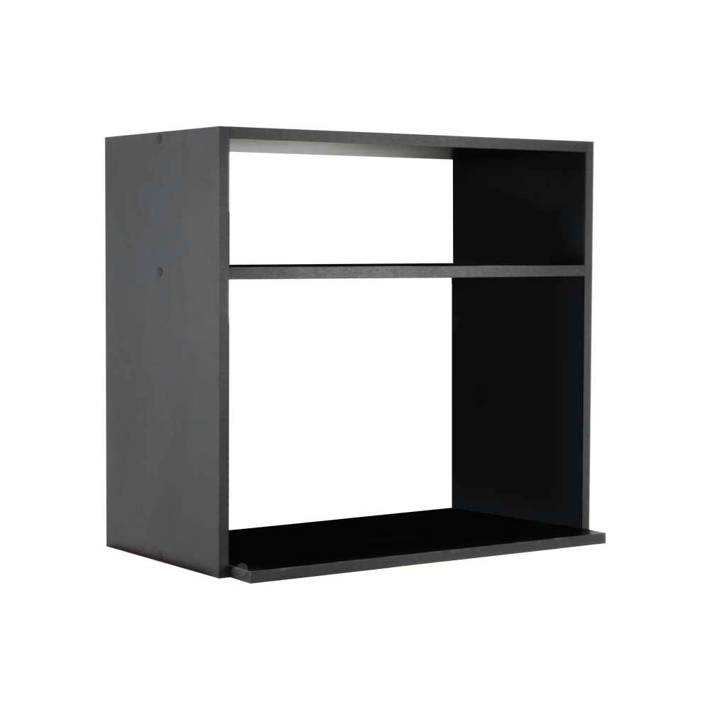 Nicho Organizador Suporte para Microondas Forno Elétrico 60cm Preto