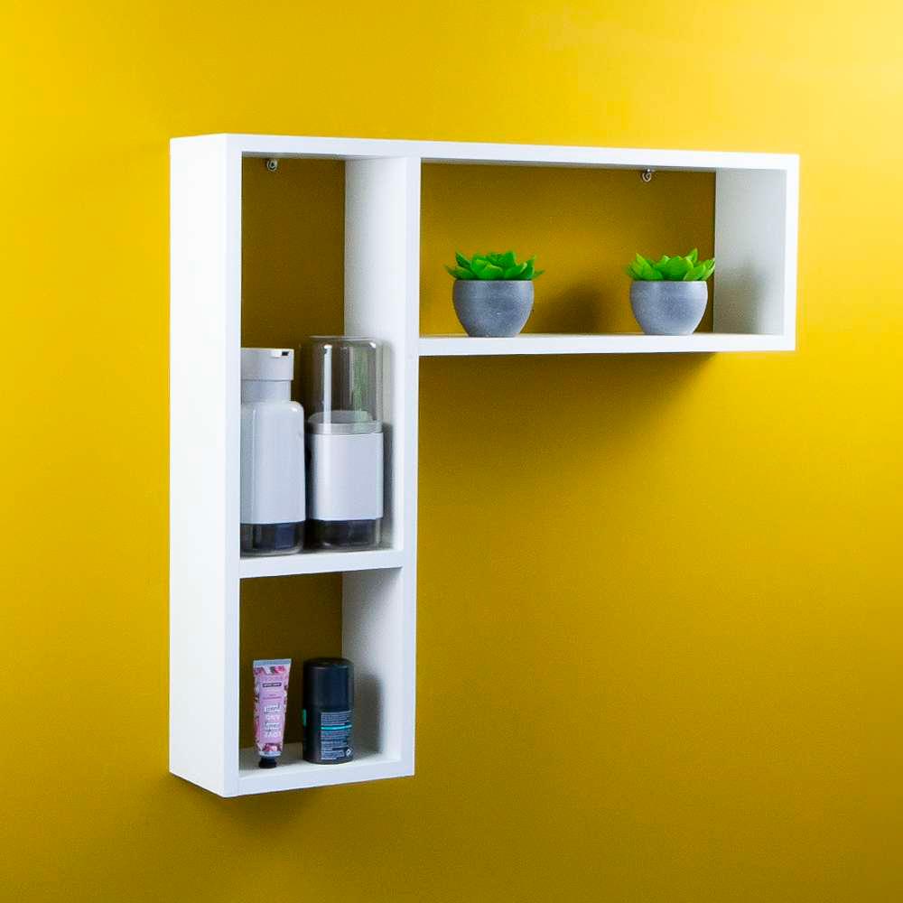 Nicho Porta Papel Organizador Branco para Banheiro Andorinha