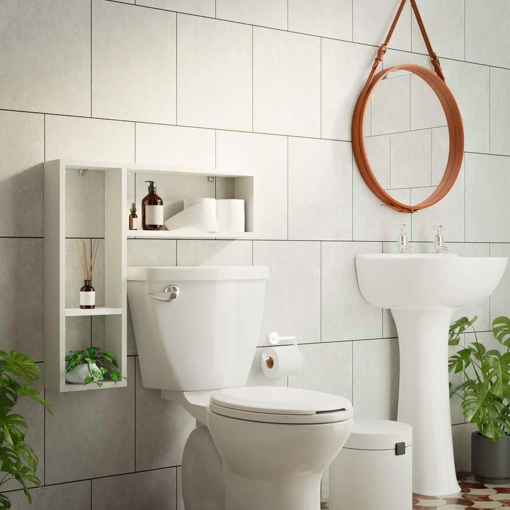 Nicho Porta Papel Organizador Branco para Banheiro Andorinha
