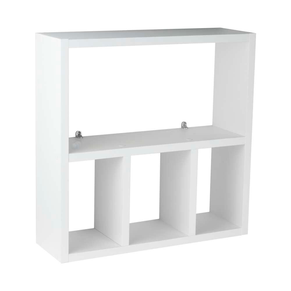 Nicho Porta Papel Organizador para Banheiro Branco 40cm