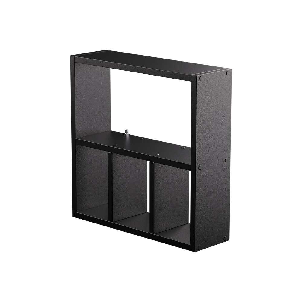 Nicho Porta Papel Organizador para Banheiro Preto 40cm