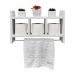 Nicho Porta Toalha Branco para Banheiro 45 x 30cm
