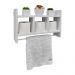 Nicho Porta Toalha Branco para Banheiro 45 x 30cm