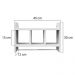 Nicho Porta Toalha Branco para Banheiro 45 x 30cm