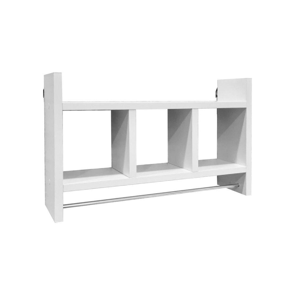 Nicho Porta Toalha Branco para Banheiro 45 x 30cm