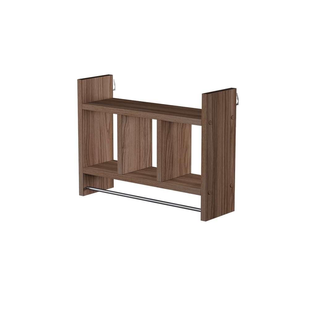 Nicho Porta Toalha Nogal para Banheiro 45 x 30cm