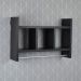 Nicho Porta Toalha Preto para Banheiro 45 x 30cm