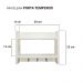 Porta Temperos para Cozinha com Suporte Pano Prato Branco