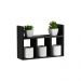 Prateleira Decorativa Porta Papel para Banheiro 40cm Djon Preto