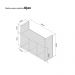 Prateleira Decorativa Porta Papel para Banheiro 40cm Djon Preto