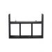 Prateleira Decorativa Porta Papel para Banheiro 40cm Djon Preto