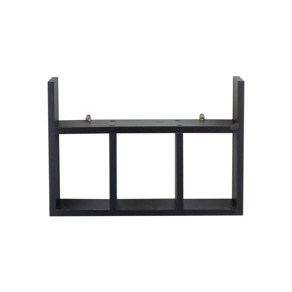 Prateleira Decorativa Porta Papel para Banheiro 40cm Djon Preto