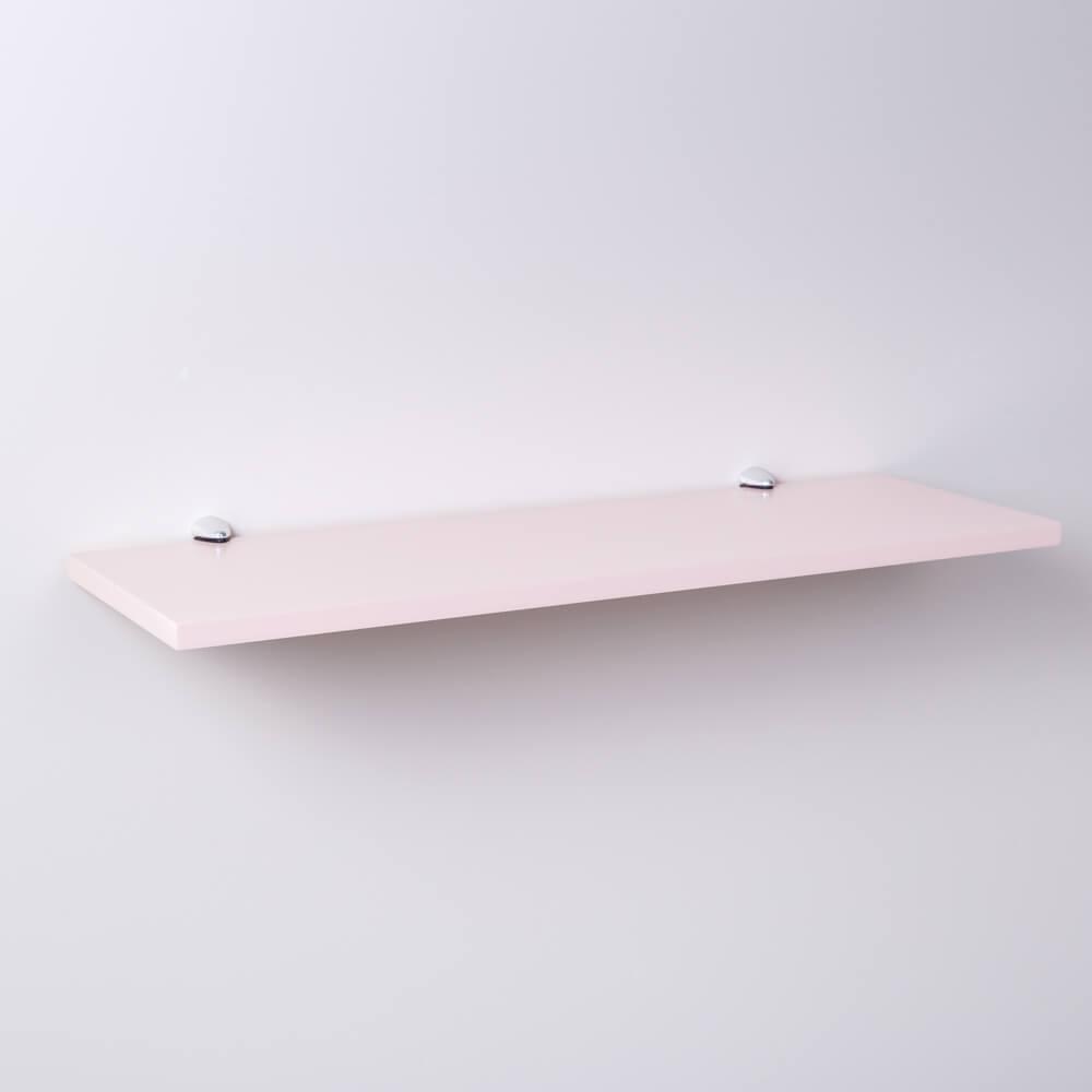 Prateleira Mdp Rosa Bebê 40x20cm Com Suporte Tucano