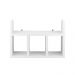 Prateleira Porta Papel Organizador para Banheiro Branco 40cm