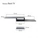 Rack TV Nicho Suspenso para Quarto Sala Preto 110cm