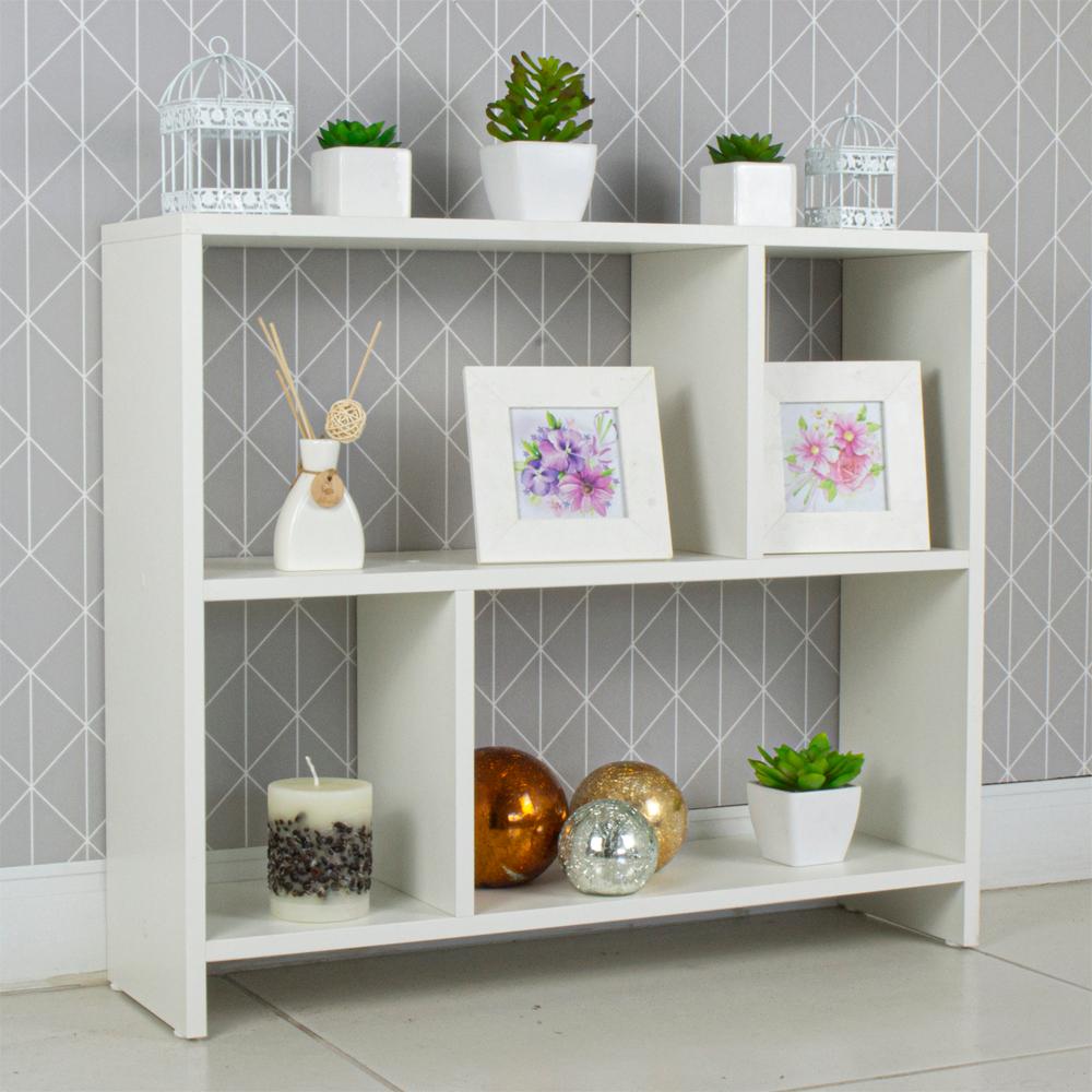 Rack para TV Nicho Aparador Madeira para Sala Quarto - Branco