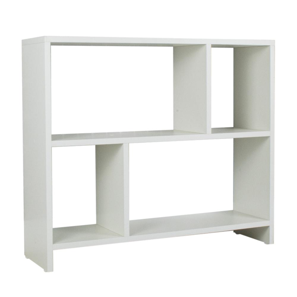 Rack para TV Nicho Aparador Madeira para Sala Quarto - Branco