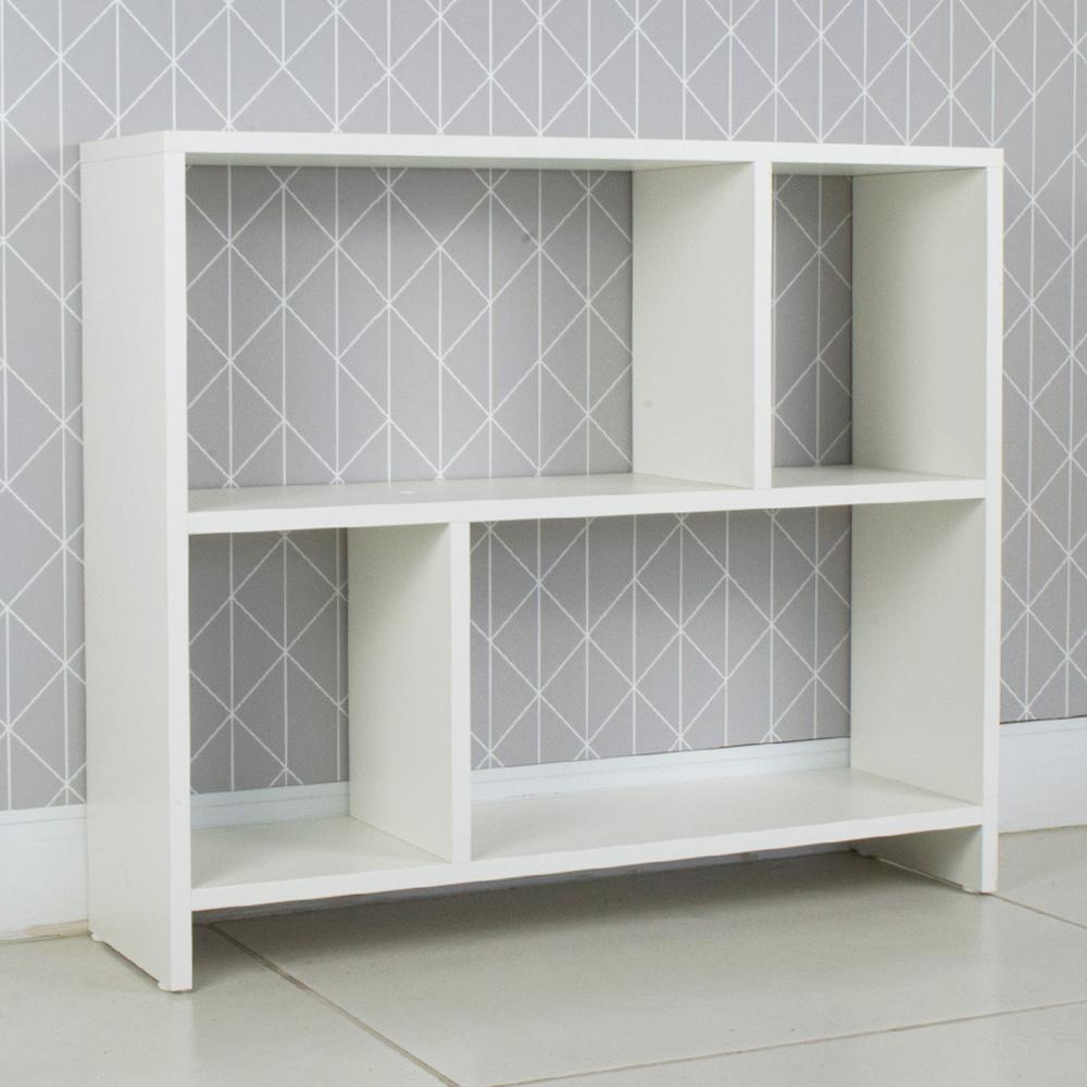Rack para TV Nicho Aparador Madeira para Sala Quarto - Branco