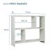 Rack para TV Nicho Aparador Madeira para Sala Quarto - Branco