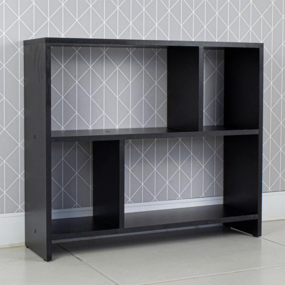 Rack para TV Nicho Aparador Madeira para Sala Quarto - Preto