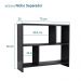 Rack para TV Nicho Aparador Madeira para Sala Quarto - Preto