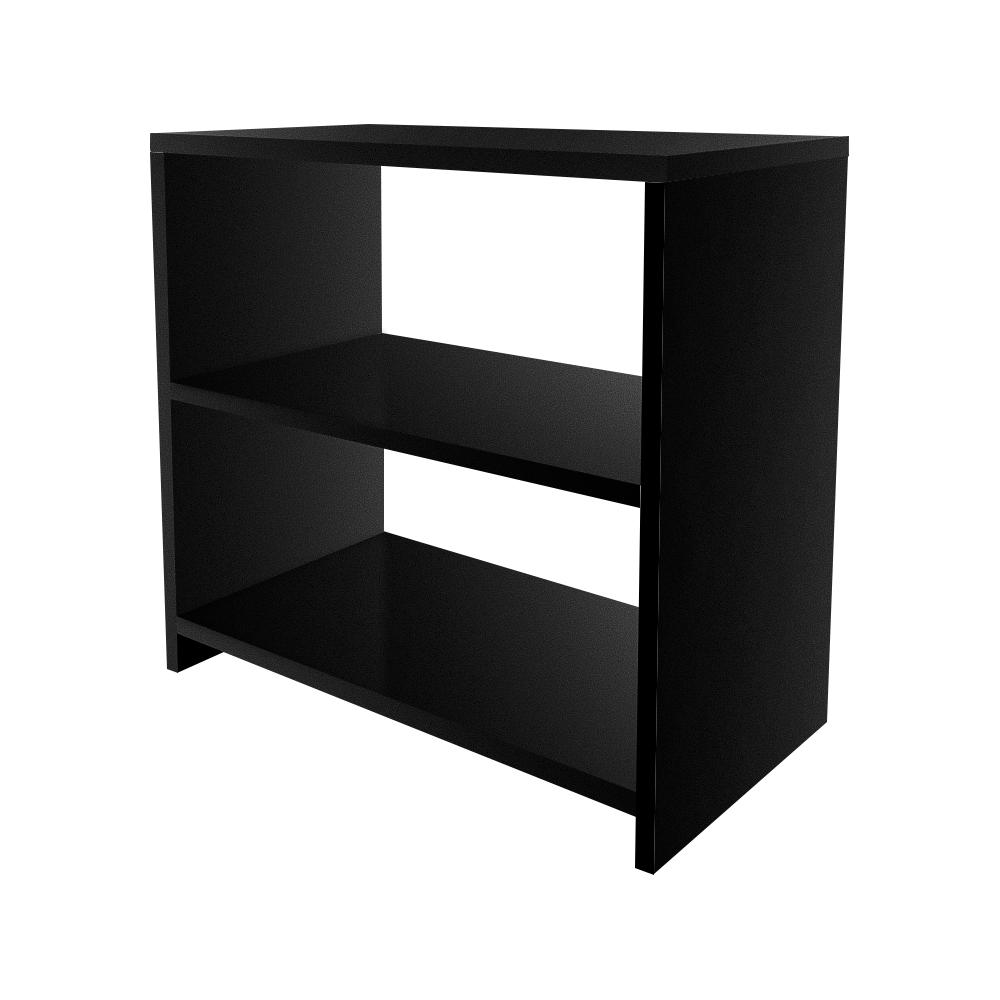 Sapateira Banco Preto para Quarto Sala Hall 50cm