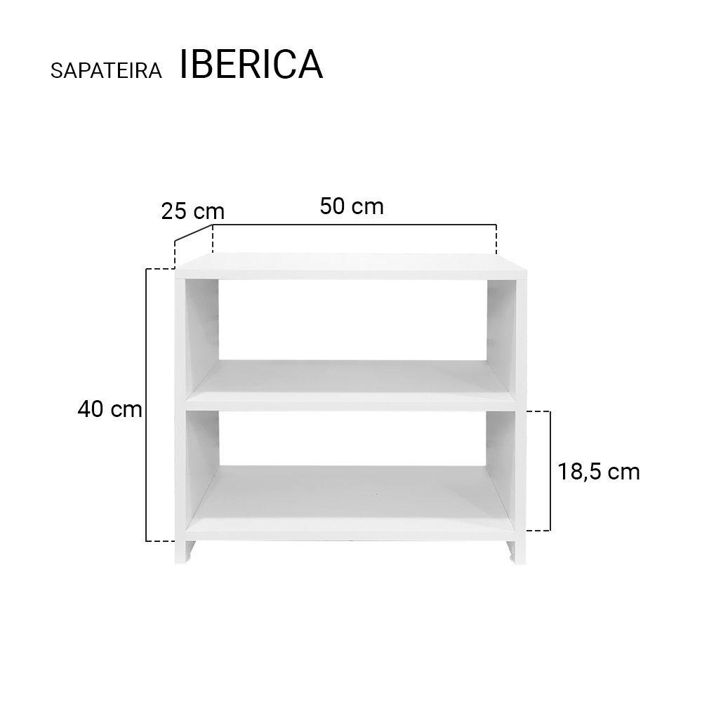 Sapateira Simples Branca para Quarto Sala