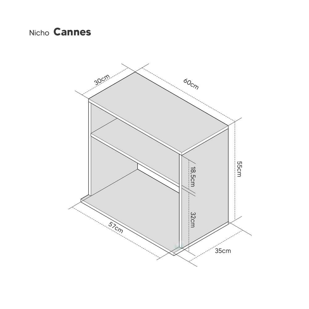 Suporte Nicho para Micro-ondas Forno Elétrico Cozinha 60cm