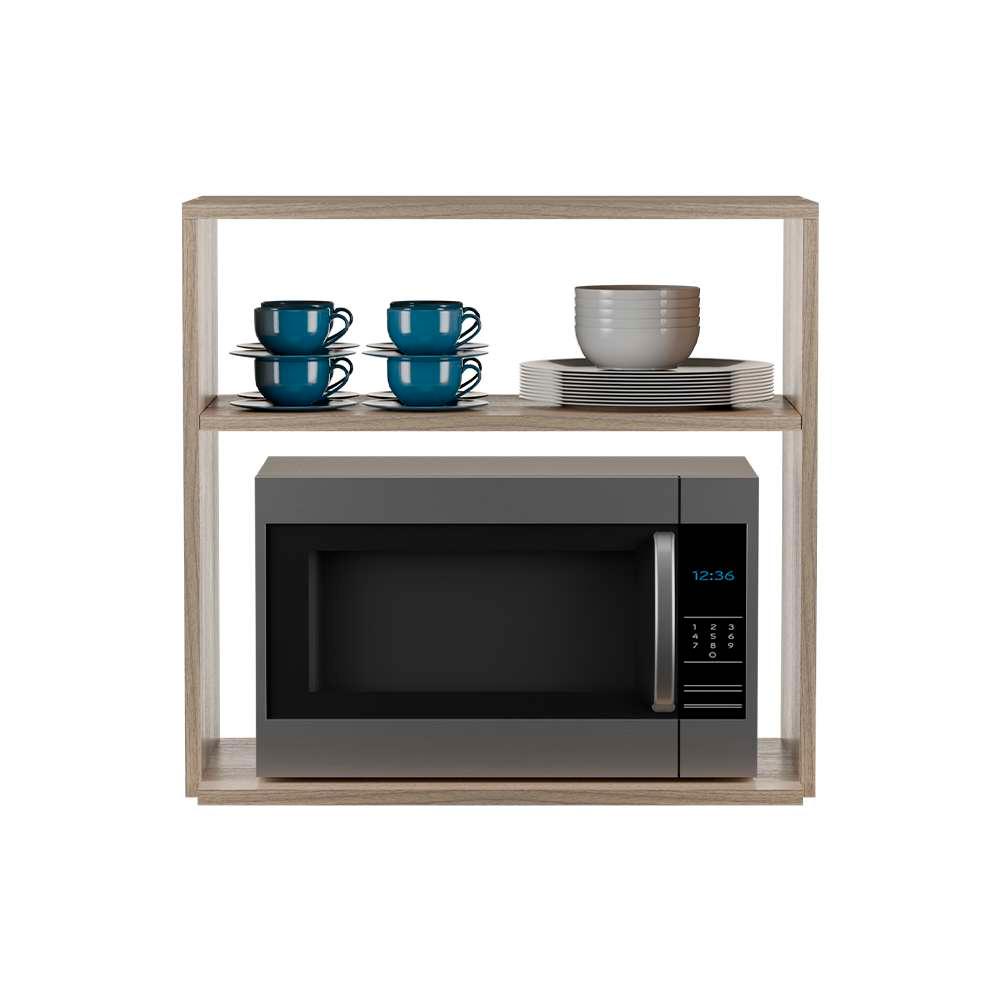 Suporte Nicho para Micro-ondas Forno Elétrico Cozinha Carvalho 60cm