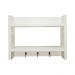 Suporte Porta Chaves Organizador Decorativo de Parede Madeira Branco