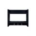 Suporte Porta Chaves Organizador Decorativo de Parede Madeira Preto