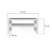 Suporte para Monitor Base de Mesa Branco Madeira