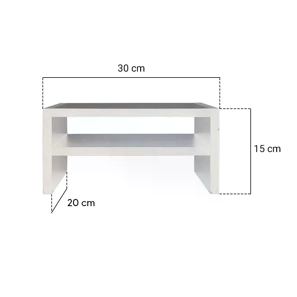 Suporte para Monitor Base de Mesa Branco Madeira