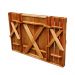 Conjunto Dobrável de Parede Para Churrasco 1m 2 Bancos Madeira Maciça Eucalipto