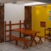 Conjunto Dobrável de Parede Para Churrasco 2,5m 2 Bancos Madeira Maciça Eucalipto