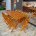 Conjunto Mesa Rústica 2,2m e 10 Cadeiras Madeira Maciça Angelim