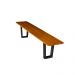 Conjunto Mesa Rústica 2m e 2 Bancos Design Pé De Ferro Madeira Maciça Angelim