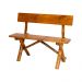 Conjunto Rústico de Mesa 2,2m e 4 Bancos e 2 Cadeiras Madeira Maciça Pinus