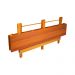 Conjunto de Mesa Dobrável Para Churrasco 2m 2 Bancos 2 Cadeiras Madeira