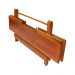 Conjunto de Mesa Dobrável Para Churrasco 2m 8 Cadeiras Madeira Maciça Eucalipto