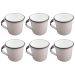 Jogo 6 Xícaras Café Caneca Esmaltada 400ml Caneca de Agata