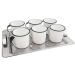Jogo 6 Xícaras Café Caneca Esmaltada 400ml Caneca de Agata
