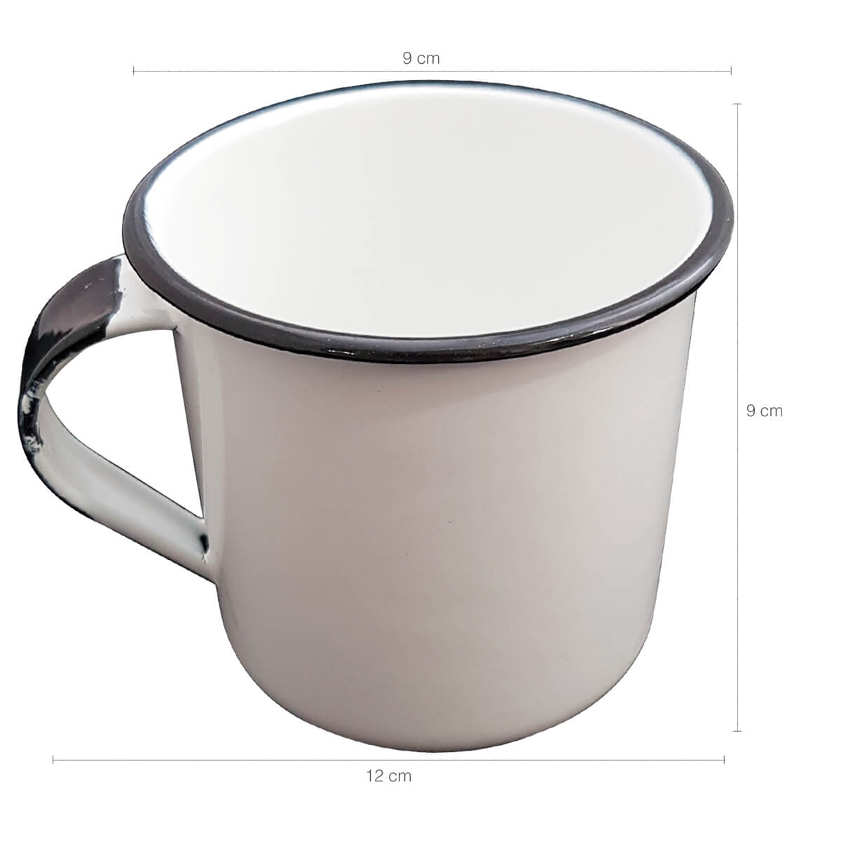 Jogo 6 Xícaras Café Caneca Esmaltada 400ml Caneca de Agata