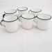 Jogo 6 Xícaras Café Caneca Esmaltada 400ml Caneca de Agata