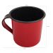 Jogo 6 Xícaras Café Caneca Esmaltada 400ml Caneca de Agata Vermelho