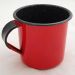 Jogo 6 Xícaras Café Caneca Esmaltada 400ml Caneca de Agata Vermelho